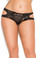 Elegant Moments Queen Size Lace Suspender Crotchless Panty