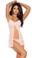 Elegant Moments Mesh Babydoll with Matching G-String
