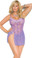 Elegant Moments Queen Size Lace and Mesh Babydoll