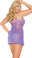 Elegant Moments Queen Size Lace and Mesh Babydoll