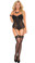Elegant Moments Queen Size Lace Bustier with Underwire Cups