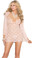 Elegant Moments Three Piece Set Lace Babydoll