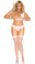 Elegant Moments Plus Size Vinyl Demi Bra with Underwire Cups
