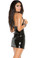 Elegant Moments Vinyl Cupless Mini Dress