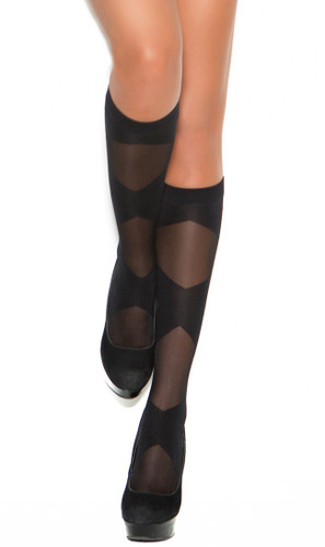 Elegant Moments Sheer Knee Hi