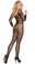 Elegant Moments Long Sleeve Crochet Bodystocking