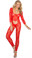 Elegant Moments Long sleeve Footless Lace Bodystocking - One Size