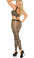 Elegant Moments Striped Footless Bodystocking - Queen Size