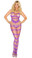 Elegant Moments Strappy Bodystocking with Open Crotch - Queen Size