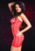 Ravewear Oval Cut Out Tube Dress - Red