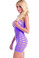 Ravewear Oval Cut Out Tube Dress - Neon Purple