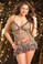 Ravewear Plus Size Camouflage Mesh Fishnet Chemise
