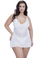 Oh la la Cheri 2Pc Bridal Soft Cup Lace Babydoll with Lace and G-String - Queen Size 