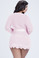 Oh la la Cheri Bridal Eyelash lace robe and G-string - Queen Size - Pink