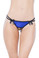 Oh La La Cheri Sequin Crotchless Thong with Bells - Blue/Black