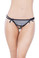 Oh La La Cheri Sequin Crotchless Thong with Bells - Silver/Black