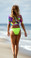 Starwear USA High Tide Rash Guard Top and Rio Back Bikini Bottom Swimsuit