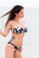 Starwear USA Starfish Gathered Front Bandeau Top and Cheeky Scrunch Bottom Bikini Swimsuit - Urban Camoflage