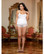 Dreamgirl Nuptial Bride Soft Cotton Jersey Tank w/Metallic Heart Boyshort (Queen Size)