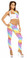 Fit By M Sexy Cut Out Flex Racer Back Supportive Sports Bra Top