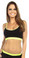 Fit By M Sexy Neon Trim Fit Principle Athletic Crop Top Sports Bra Top - Black/Neon Yellow