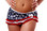 BodyZone Apparel Patriotic Ruffled Asymetrical Skirt