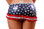 BodyZone Apparel Patriotic Ruffled Asymetrical Skirt