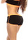 Fit By M Sexy Neon Trim Fit Super Set Low Rise Athletic Gym Shorts - Black/N.Orange