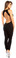 Fit By M Sexy Shred Stretch Supportive Cut Out Back Work Out Cat Suit - Black