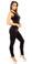 Fit By M Sexy Shred Stretch Supportive Cut Out Back Work Out Cat Suit - Black