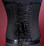 Timeless Trends Mens Black Pinstriped Corset