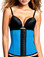 TrueShapers 1061 Latex Free Workout Waist Training Cincher - Turquoise