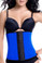 TrueShapers 1061 Latex Free Workout Waist Training Cincher - Blue