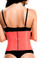TrueShapers 1061 Latex Free Workout Waist Training Cincher - Coral
