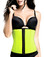 TrueShapers 1063 Latex Free Workout Waist Training Cincher - Green