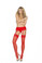 Elegant Moments Lace Garter Belt with Double Layers - Red