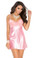 Elegant Moments Charmeuse Satin with Lace Babydoll