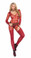 Elegant Moments Long Sleeve Sheer and Opaque Bodystocking - OS