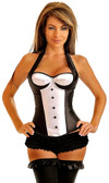 Daisy Corset Plus Size Halter Tuxedo Corset