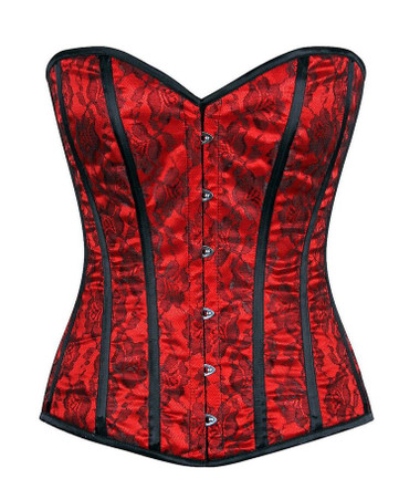 Daisy Corset Lavish Red Lace Overbust Corset