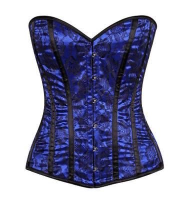 Daisy Corset Lavish Blue Lace Overbust Corset