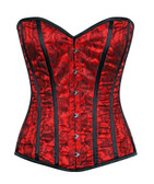 Daisy Corset Lavish Red Lace Front Zipper Corset