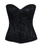Daisy Corset Lavish Black Lace Front Zipper Corset