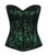 Daisy Corset Lavish Green Lace Front Zipper Corset