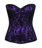 Daisy Corset Lavish Purple Lace Front Zipper Corset