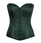 Daisy Corset Lavish Dark Green Brocade Corset