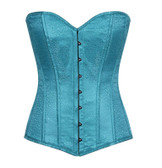 Daisy Corset Lavish Turquoise Brocade Corset