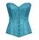 Daisy Corset Lavish Turquoise Brocade Corset