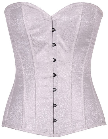 Daisy Corset Lavish White Brocade Corset