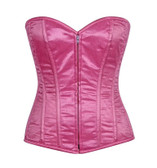 Daisy Corset Lavish Pink Glitter Front Zipper Corset